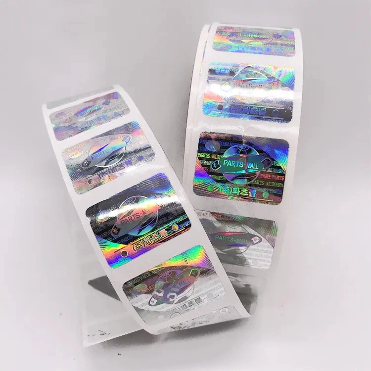 Custom Printing Tamper Proof Qr Code Tags Anti Counterfeit Unique Number Security Authenticity Label 3D Hologram Sticker