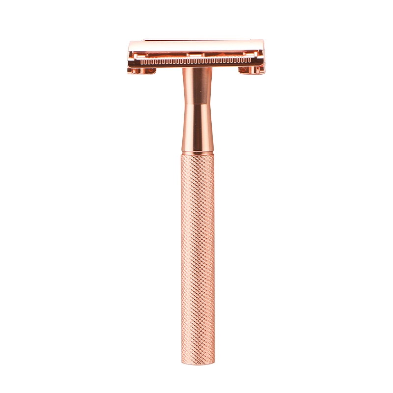 2022 Neuer Arrival Safety Razor, mit Messinggriff und Zinklegierungskopf für Damen′ S Rasur, umweltfreundlich und nachhaltig, keine Abfälle