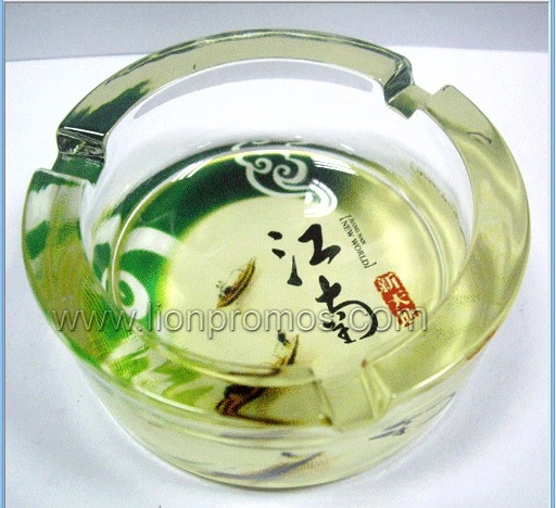 Custom Logo Promotional Gift Crystal Glass Ashtray