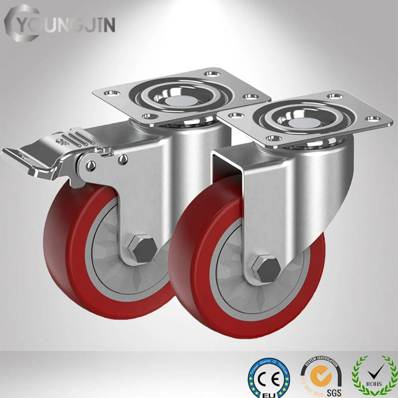 Heavy Duty Stainless Steel Caster (Brake)