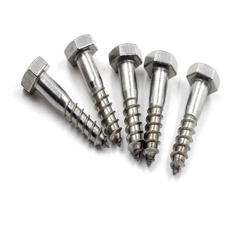 High quality/High cost performance  Hexagon Head Wood Screws DIN571 Stainless Steel