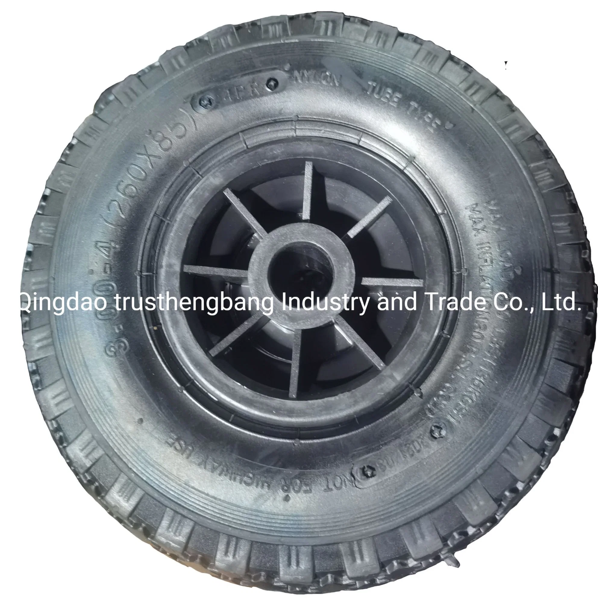 3,00-4 de 10 pulgadas (260X85) de la rueda de goma de neumático inflable carretilla de mano de la rueda de aire