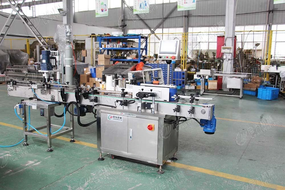 Automatic Water Plastic Round Bottle Paste Printing Filling Capping and Labeling Machine