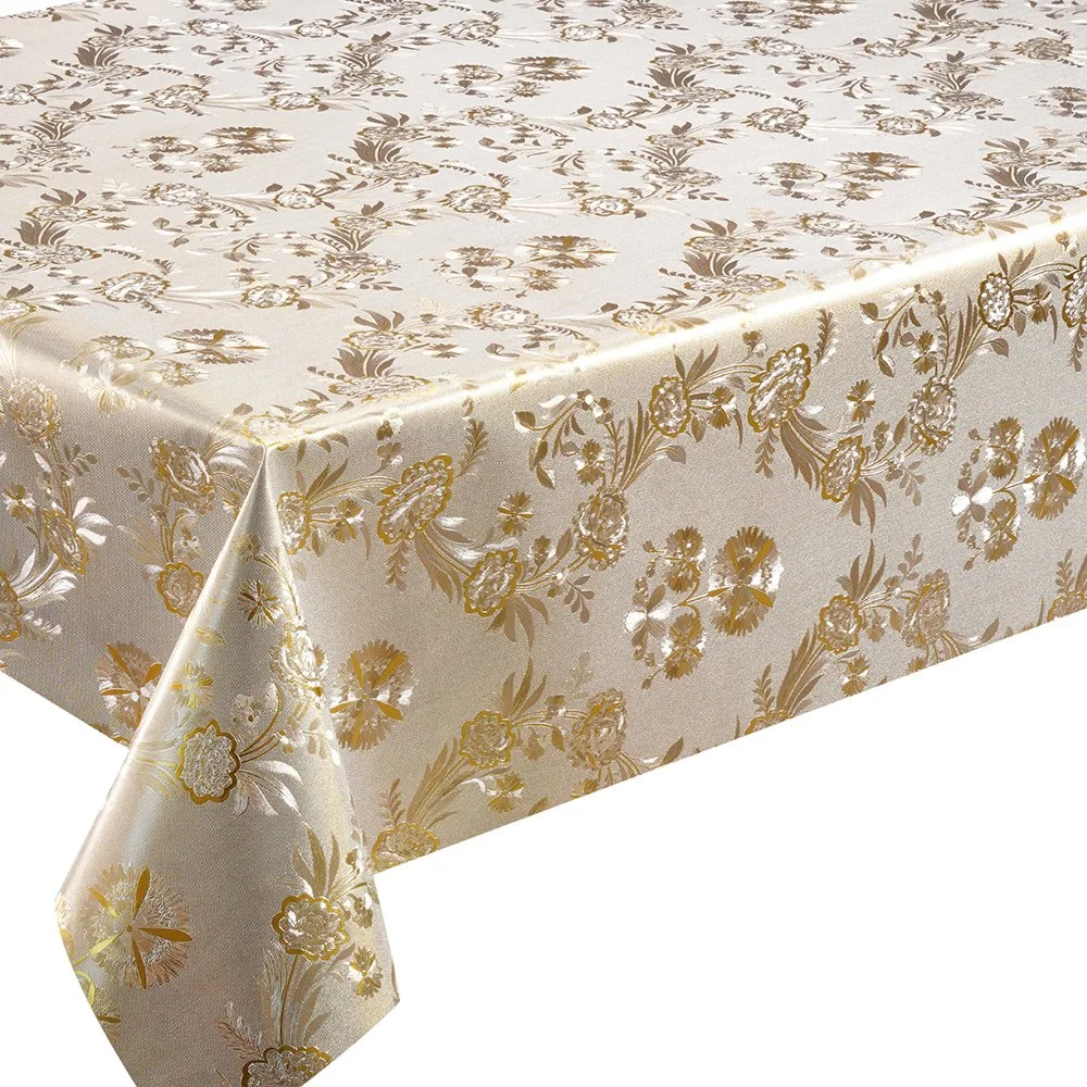 Polyester Oilproof Waterproof Retangle PVC Independent PVC Table Cover