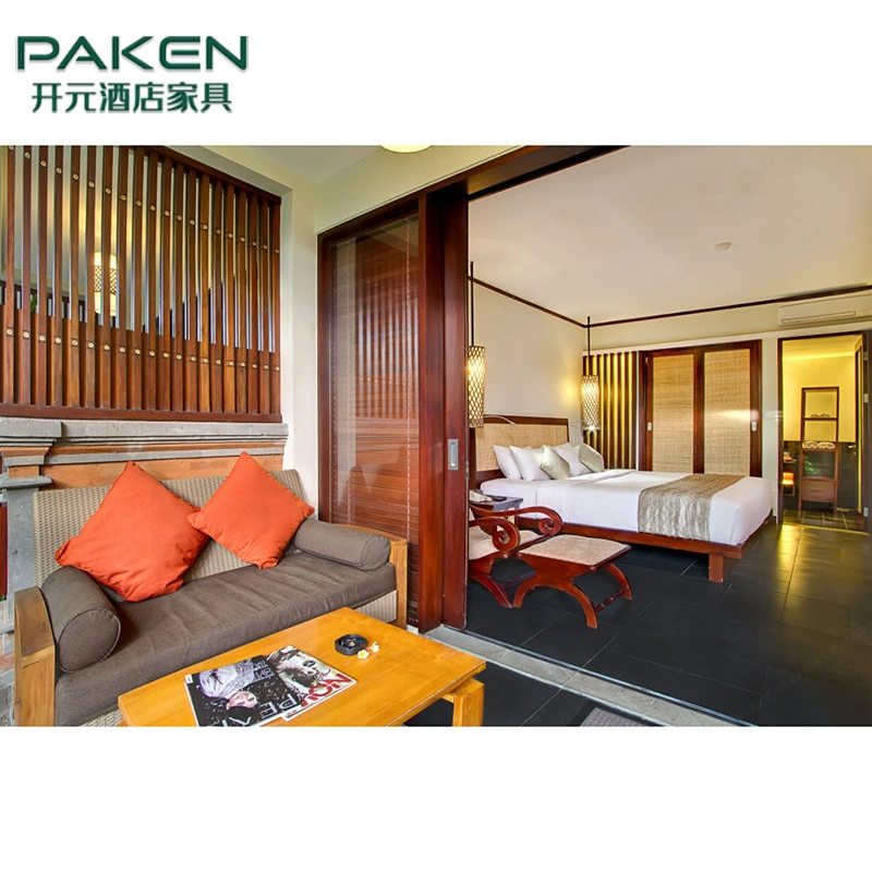 Bali Resort Villa гостевые комнаты оборудованы деревянными кинг сайз свиты с одной спальней, Домашняя мебель роскошный 5-звездочный пляжный отель спальня мебель