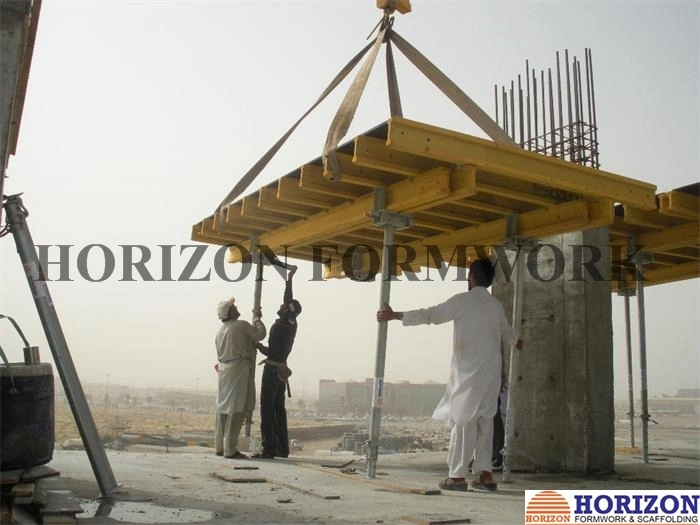 Concrete Slab Shuttering with Steel Prop and Timber Beam H20