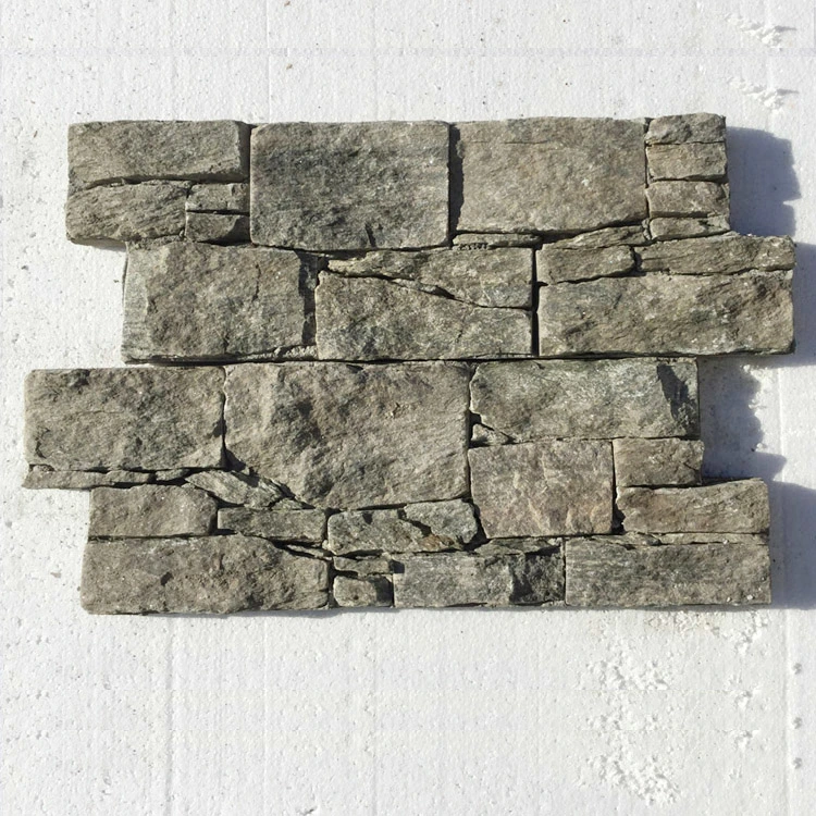 SMC-Cc233 Yellow Sandstone Back with Cement Ledge Stone