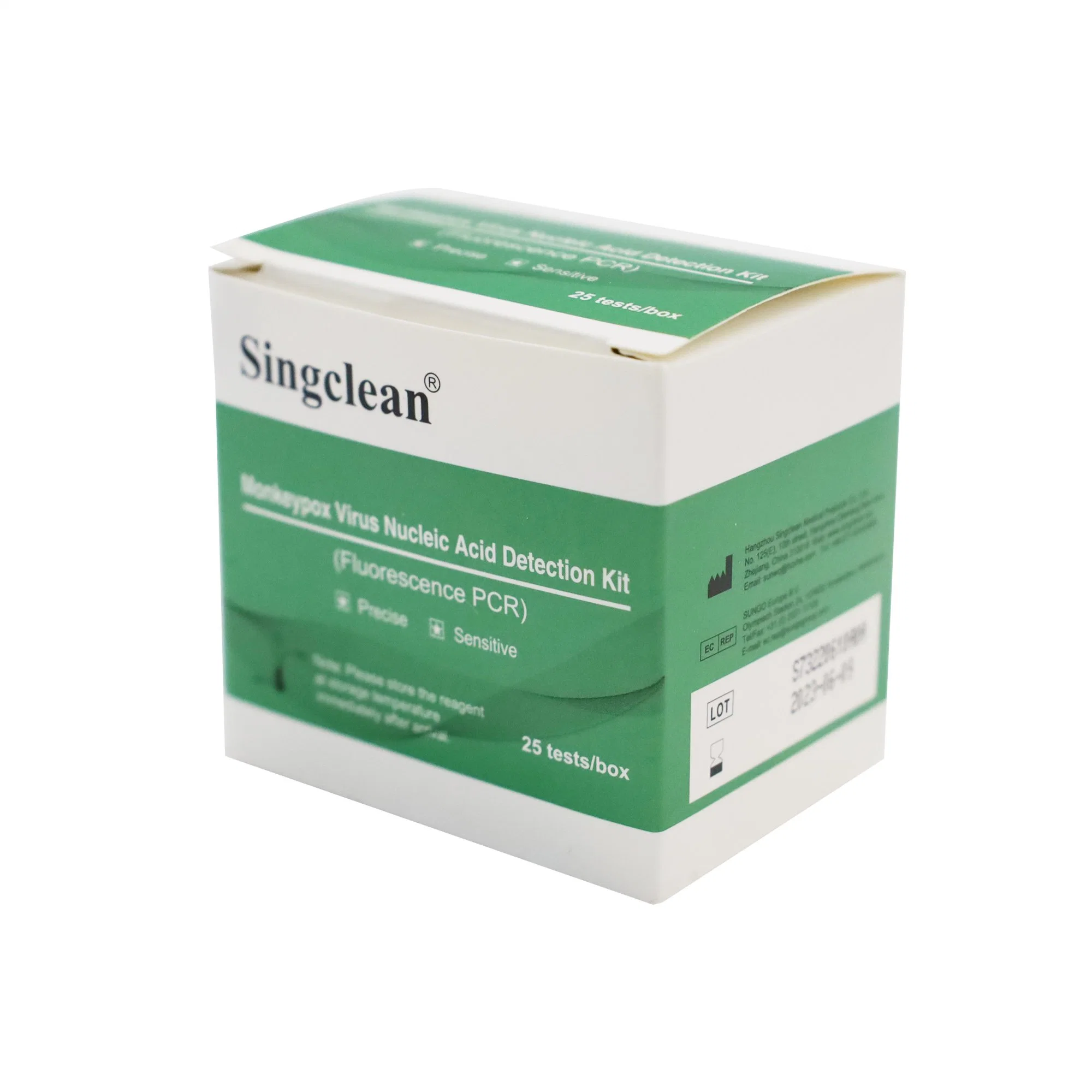 El ácido nucleico del virus Monkeypox Singclean Kit de detección de fluorescencia (PCR) prueba de diagnóstico rápido IVD