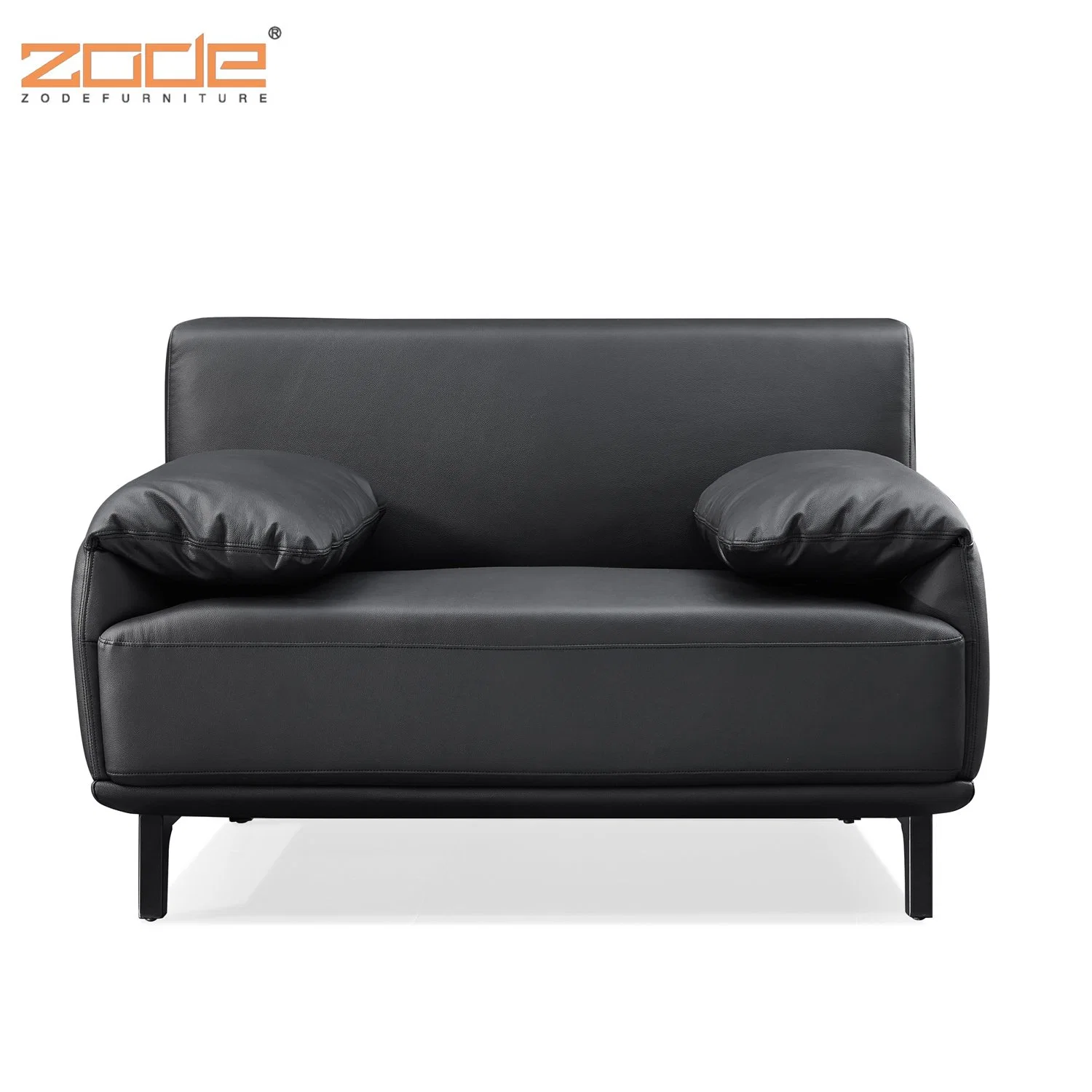 Casa moderna / Sala de estar / mobiliário de escritório 3 Seat Black Sofa Fabric Leisure Sofá de cama em pele de Cingapura