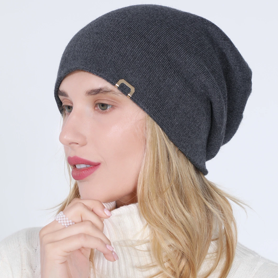 Otoño Invierno Slouchy punto Slouchy Gorro de esquí de gorro