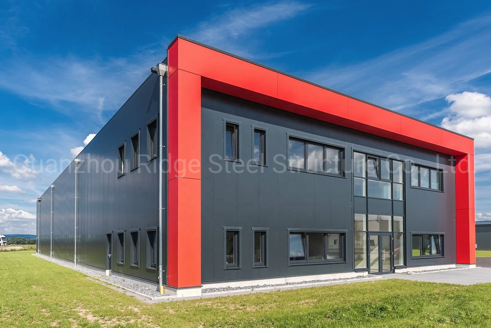 China Low Price Prefabricated H Beam Light Steel Structure House Office School Hotel Constructors