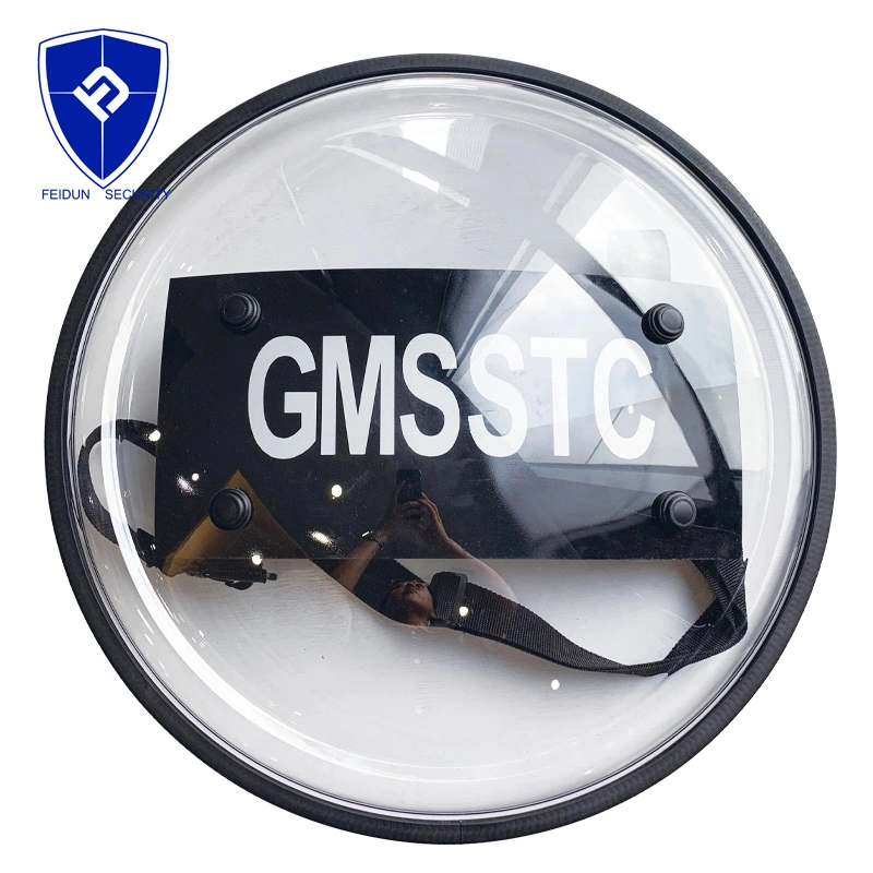 Impact Resistance Transparent Security Polycarbonate Round Anti Riot Tactical Shields