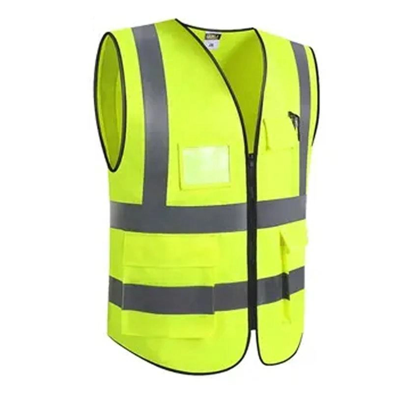 High Visibility Custom Reflective Work Safety Vest Construction Reflecting Working Vest Security Hi Vis Labor Workersafty Vest