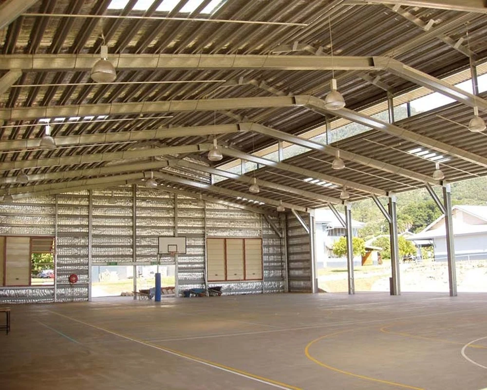 Steel Frame Structure Corrugated Sheet Building for Basketball Court