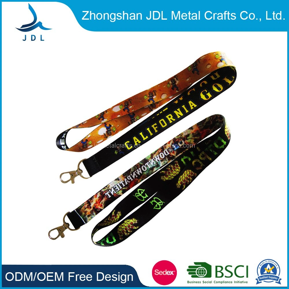 Hot Sale Fashion Custom Decoration Printed Supreme Badge Retractable Woven Cool Lanyard Designs Lanyard (009)