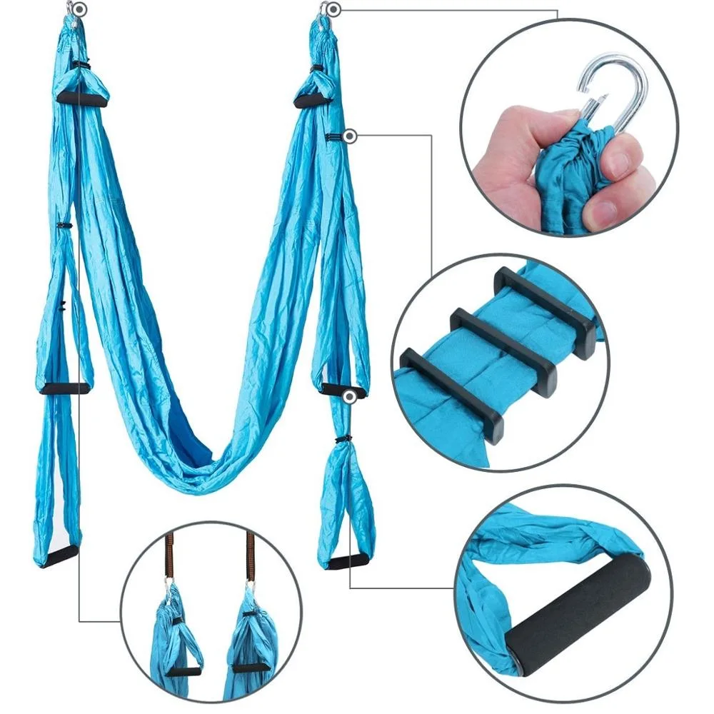 Yugland New Style Durable Fitness Multiple Color Aerial Swing Yoga Hammock