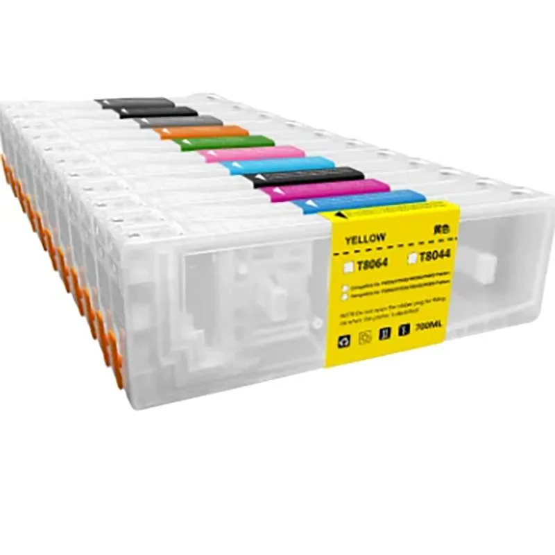 Ocbestjet T5961-T5969 Refillable 7890 Arc Refill Ink Cartridge with Chip for Epson Stylus PRO 7710 9710 7700 9700 9890 7908 Printer