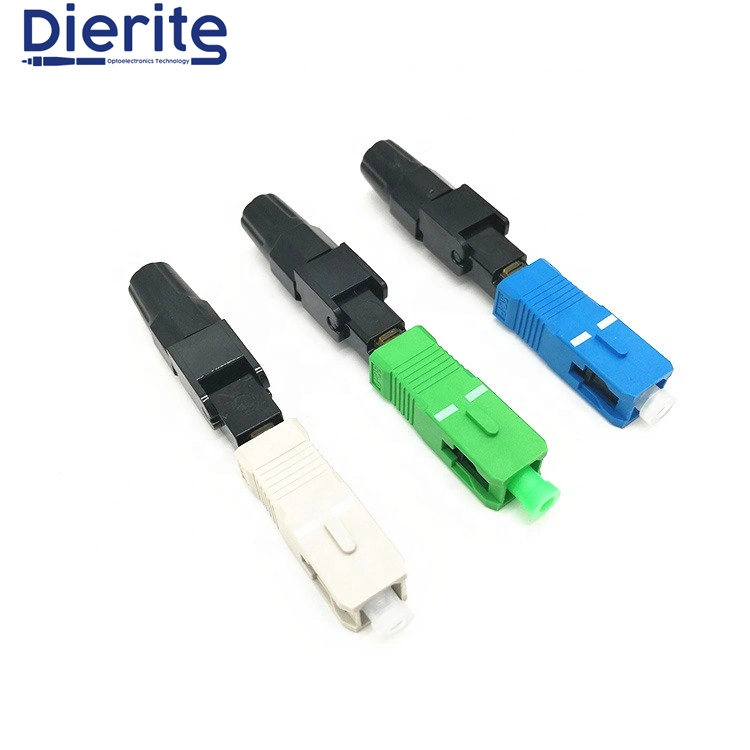 Sc APC Singlemode Pre-Polished Ferrule Field Assembly FTTH Fiber Optic Fast Connector Equipment for Fiber Optic Sensors