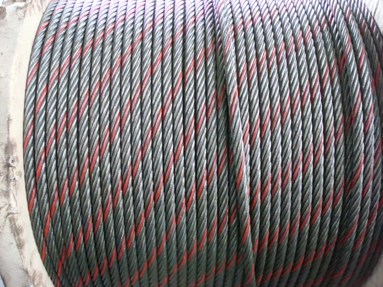 استضافة 6X36ws Uncanzied Steel Wire الحبل