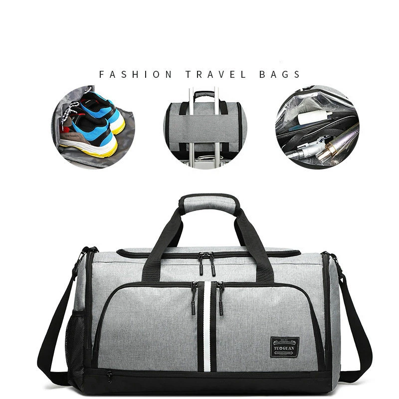 Travel Gym Duffel Bag with 10 Compartments and Water-Resistant Pouch Ci13970