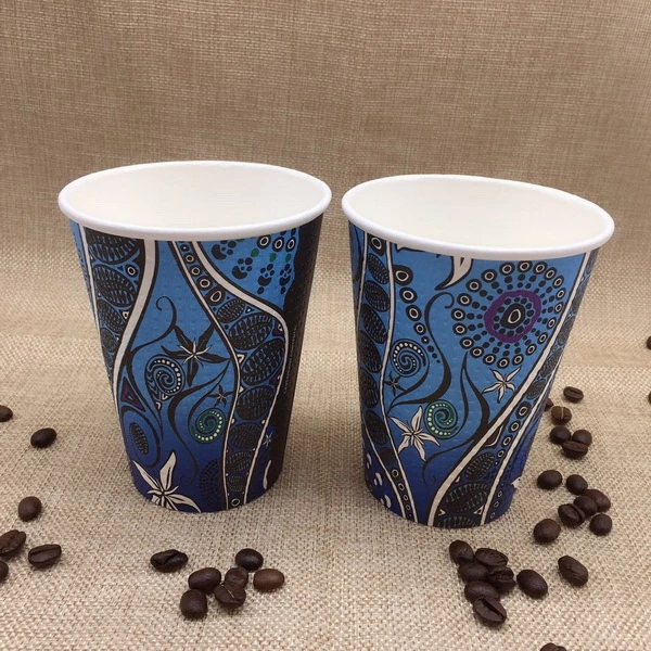 Disposable 8/12/16 Oz Beverage Coffee Cups Single Wall Paper Cups with Lid