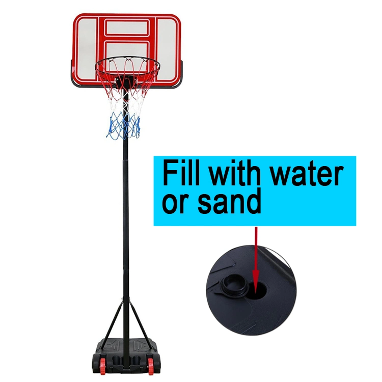 Portable Movable Basketball Stand Height Adjustable Outdoor Basketball Hoop