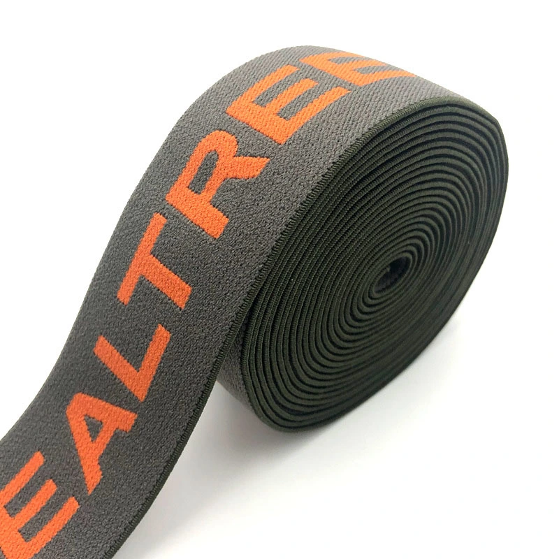 Wholesale/Supplier Factory Custom 2cm-10cm Stocked Red Black Woven Elastic Tape Elastic Band Webbing Belt