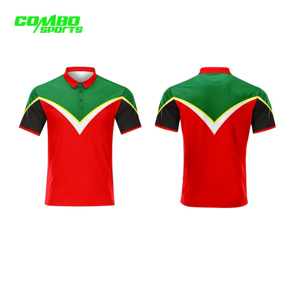 Combo All Over Custom Men Quick-Drying Digital Sublimation Team Sports Top Polo Shirt