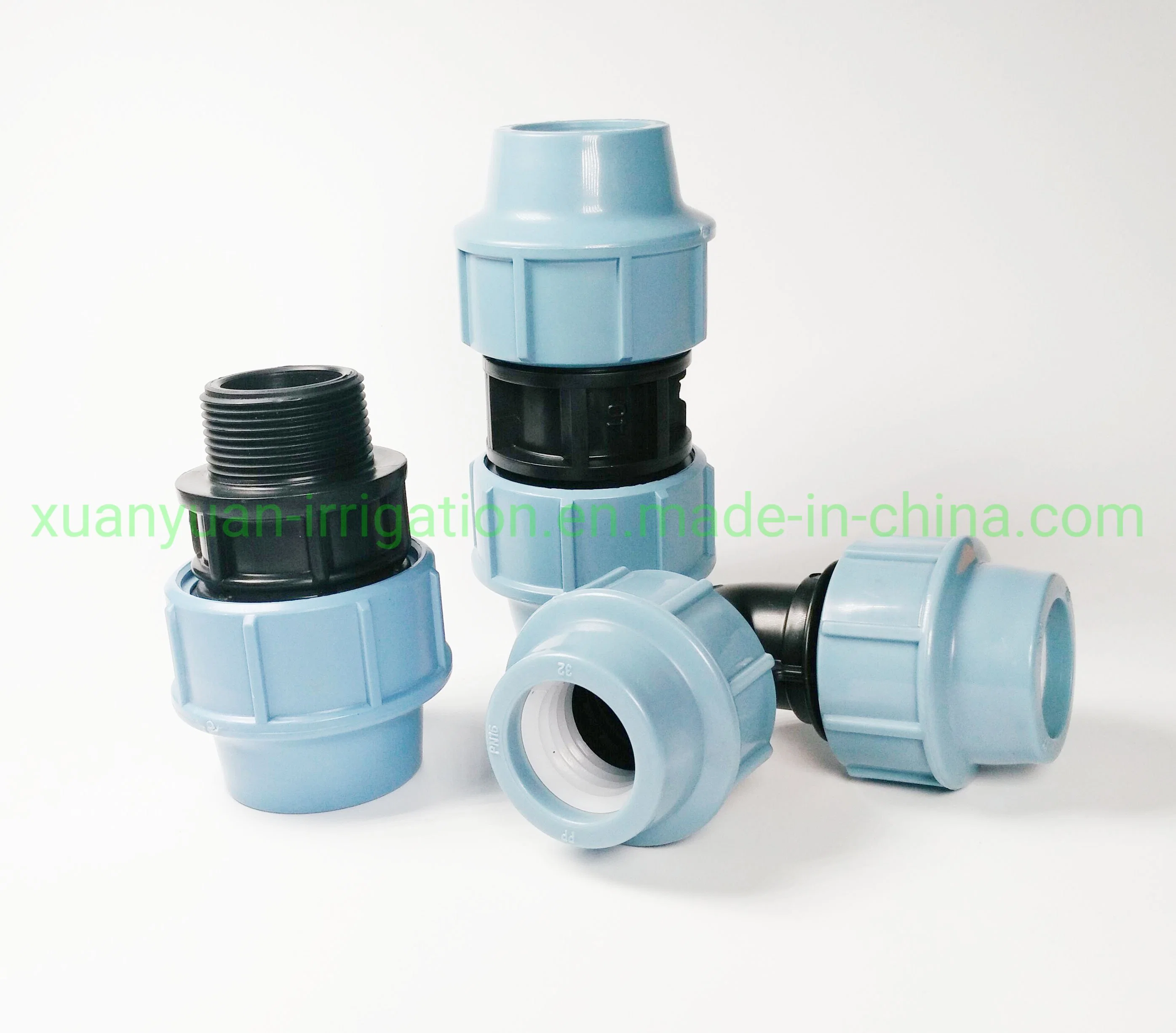 PP Compression Fitting Reducer for Plastic Pipe Waterworks Irrigation System