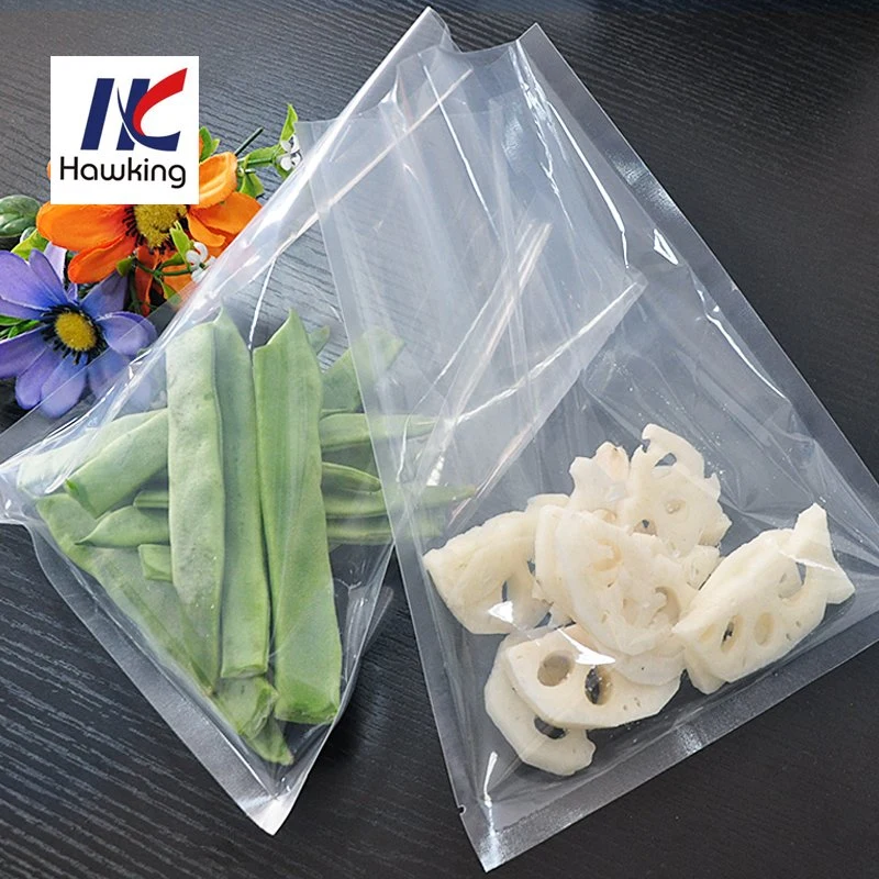 3 Side Seal Plain VAC Fresh Food Clear Vacuum Bag Plastic Packaging Bags