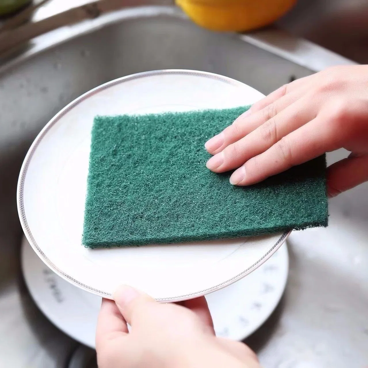 Poliéster reforzado Personalizar Estropajos de limpieza de cocina