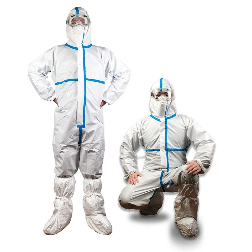 Disposable Coverall Painting Clothes Full Body Protective Isolation Coveralls