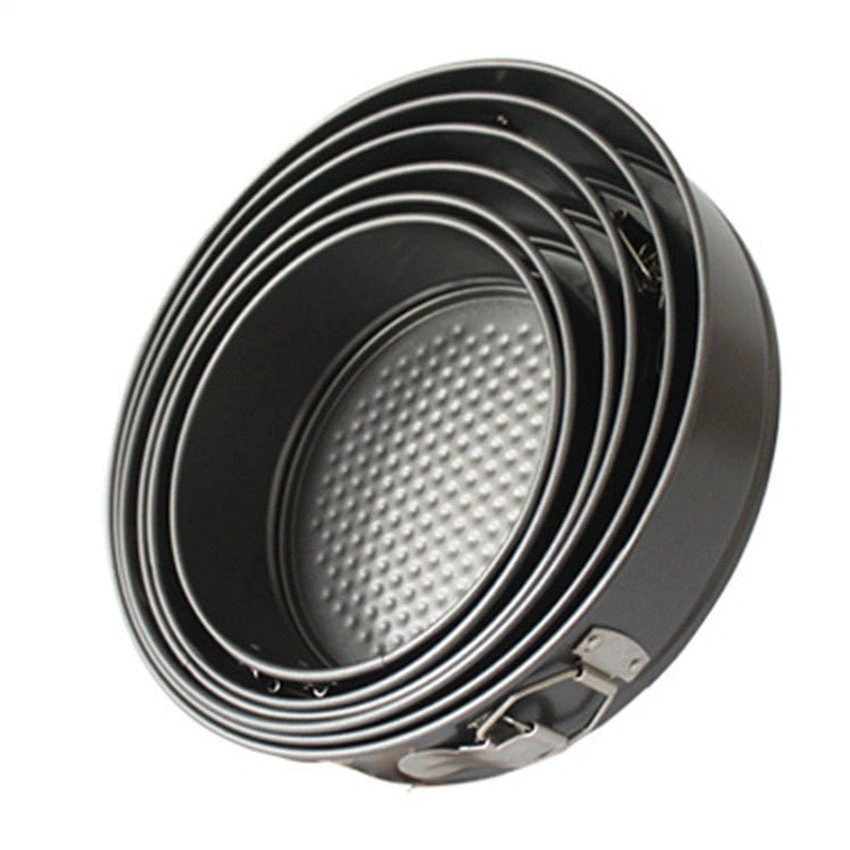 OEM Ring Tools Carbon Steel Round Black Gold Cake Bread Pan Grill Bakeware Baking Non Stick Bakery Pan Set