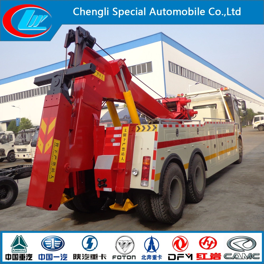Recovery Truck Road Emergency Rescue Towing Crane Truck with Telescopic Boom
