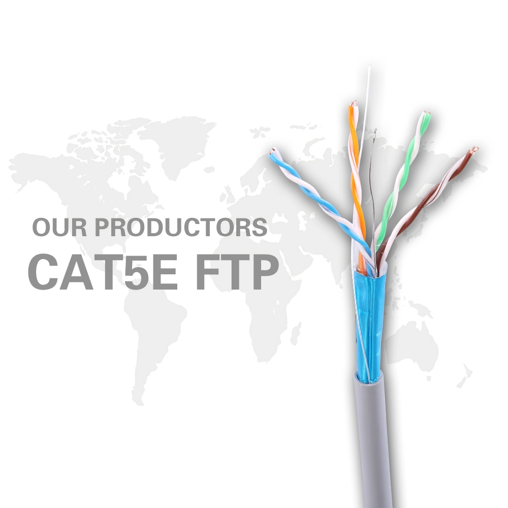 Rendimiento de alta calidad/alto costo Baja Precio 0,51cu conductor de cobre Red FTP Cat5e Cable