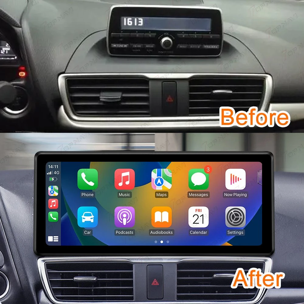 12.3 بوصة لـ Mazda Axla 2015-2019 نظام Android Car Radio الوسائط المتعددة الملاحة بالمُشغِل GPS CarPlay (التشغيل بواسطة GPS)