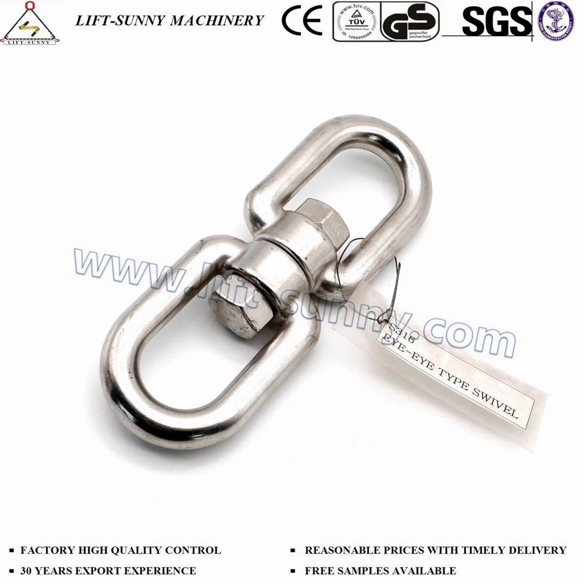 Stainless Steel Double Eye Swivels Eye Eye Swivel