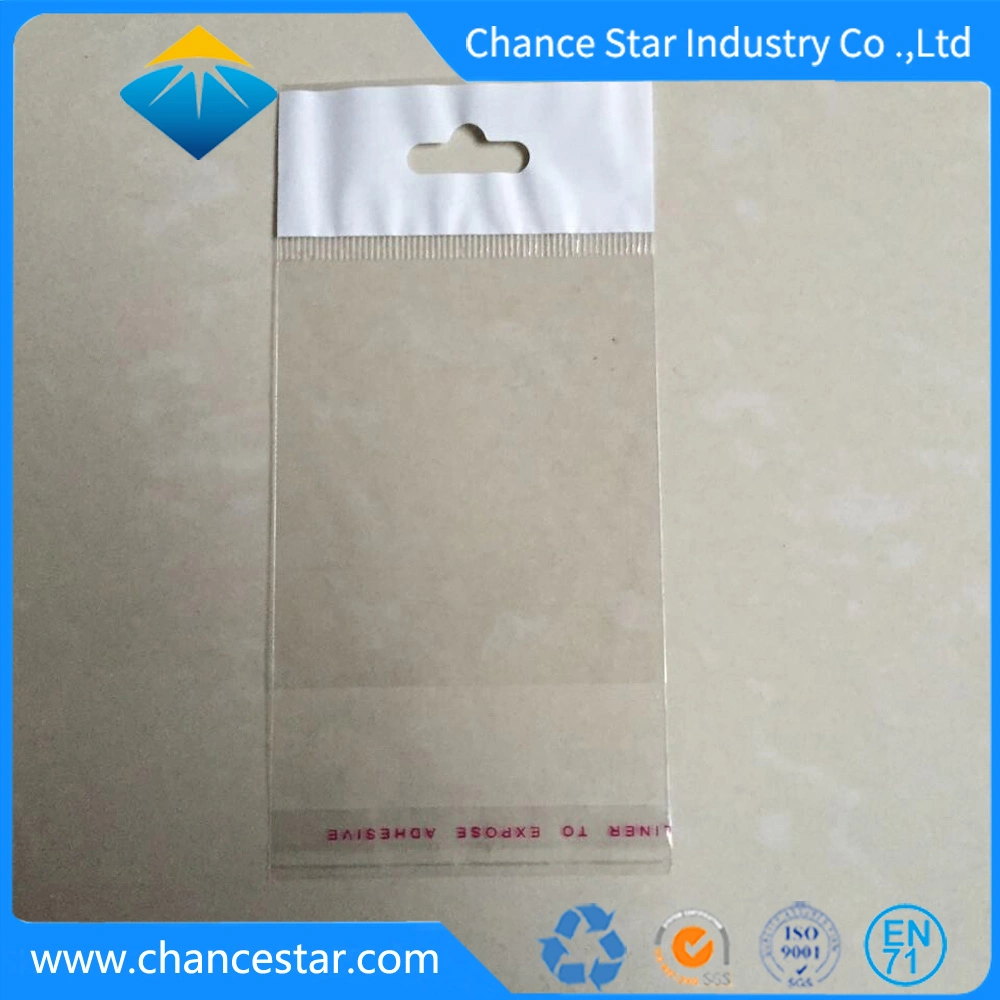 Custom Transparent OPP Bag with Printed Paper Header