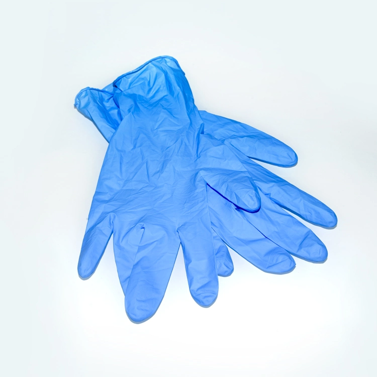 Disposable Powder Free Polyester Nitrile Dental Medical Hand Glove