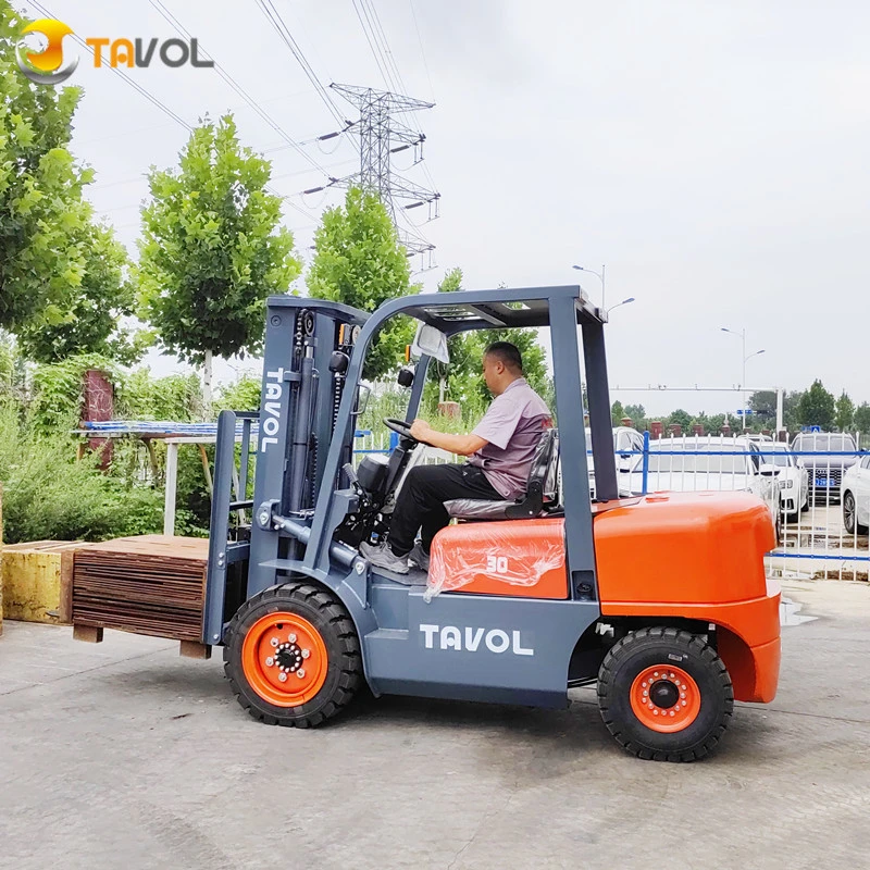 Tavol Marke 3ton 2,5 Ton Diesel Gabelstapler verwendet Gabelstapler 3 Bühne Mast Günstigen Preis