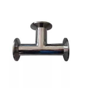 SUS304 Stainless Steel Butt-Welded Tee Y Shape Steel Tee Pipe Fittings