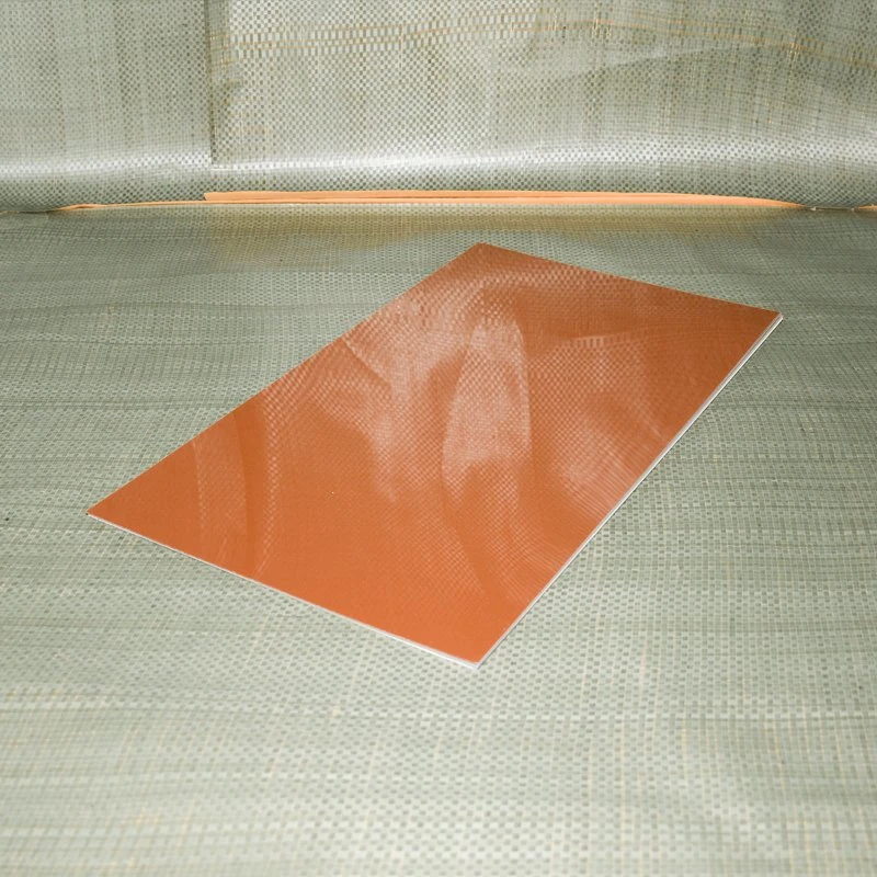 4*8 Solid Metalizid Caramel Color Plastic Pet Sheet for Kitchen Cabinet