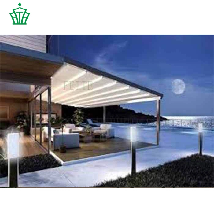 Motorized Pergola Aluminum Folding PVC Roof Pergola