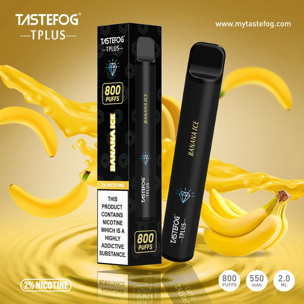 2022 Best-seller Tastefog 10 différentes saveurs 800bouffée Vape stylo jetable avec certification de la DPT