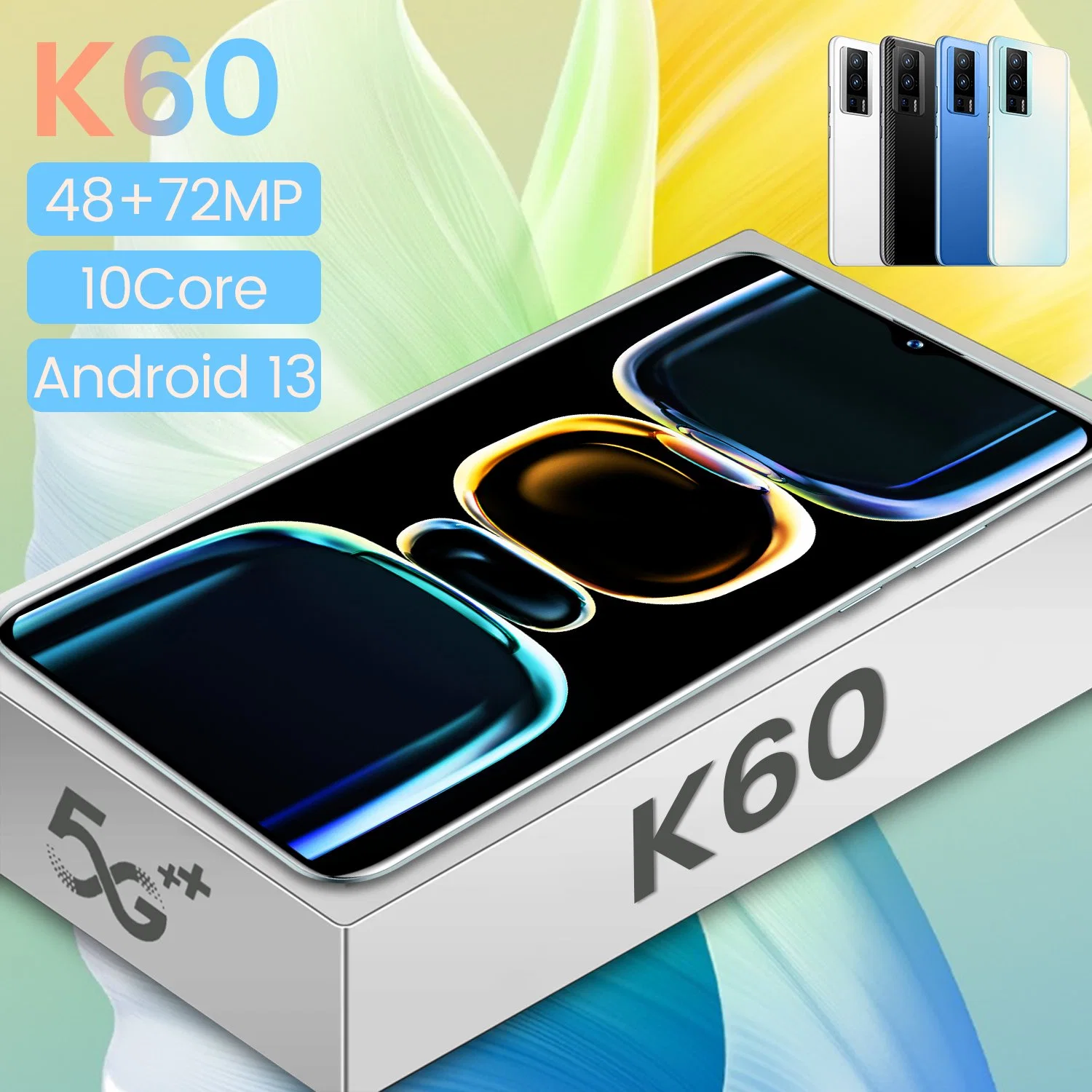 Viqee Phones Hot Sale K60 Brand New Mobile Smart Phone Android Cell Phone, OEM/ODM Ready in Stock