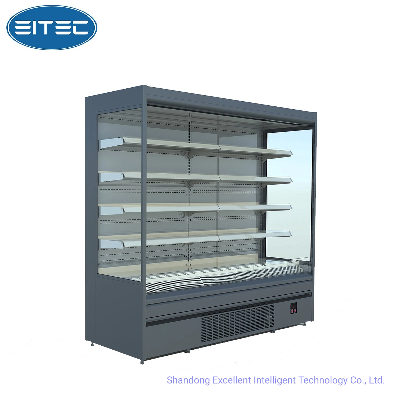 Supermarket Display Chiller Glass Door Beverage Storage Fridge