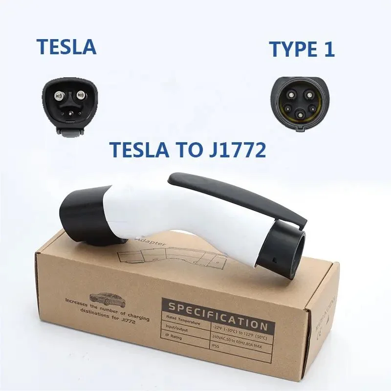 Der Us Hot-Selling Custom Elektrofahrzeug Ladestecker Adapter Zum Typ 2 Elektrofahrzeug Tesla zum Typ 2 MODELL 3 Y S X