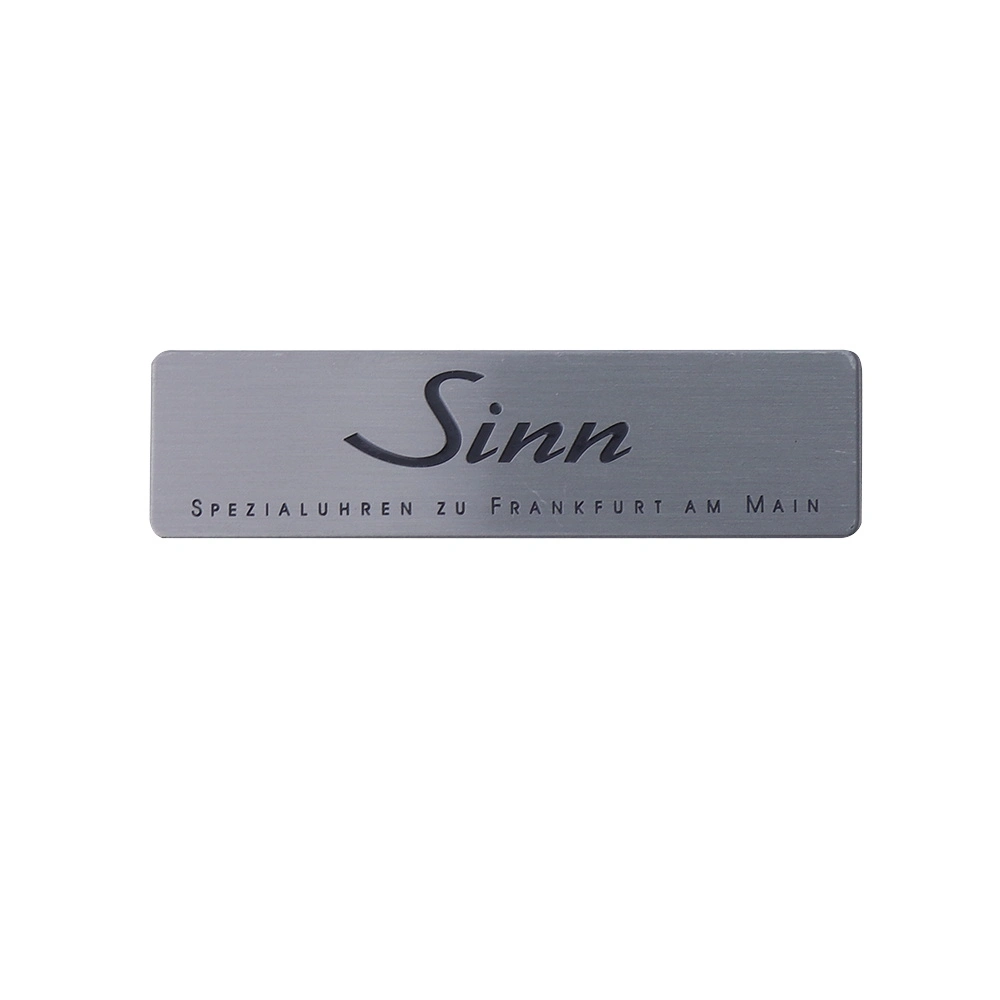 Custom Engraving Logo Brand Sticker Tag Brushed Anodized Aluminum Plate Metal Label Sign