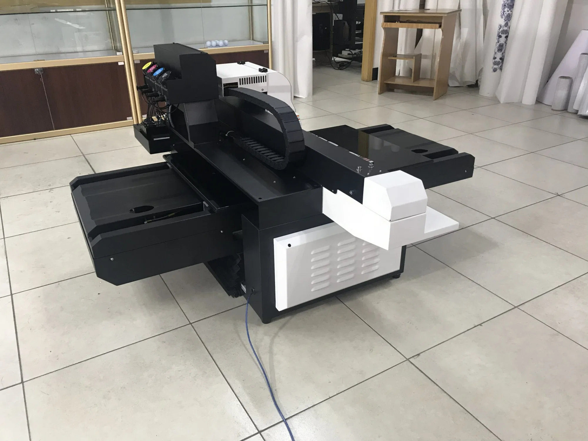 Tecjet6090 Dx5 Dx7 XP600 Low Cost Inkjet Printing Machine Business Card UV Printer