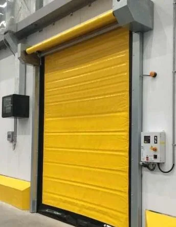 Self Repair Zipper Shutter High Speed PVC Roll up Thermal Insulated Freezer Cold Storage Cooling Fast Doors for Cold Storage